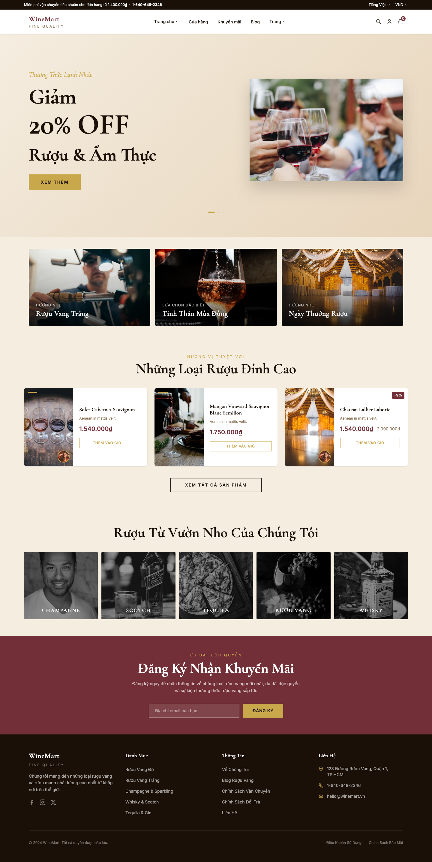 WineMart - Cửa Hàng Rượu Vang Cao Cấp